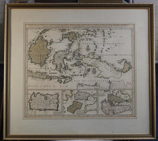 Ian Elwe Nouvelle Grande Carte des Indes Orientales, 1792 21 x 24.5in.